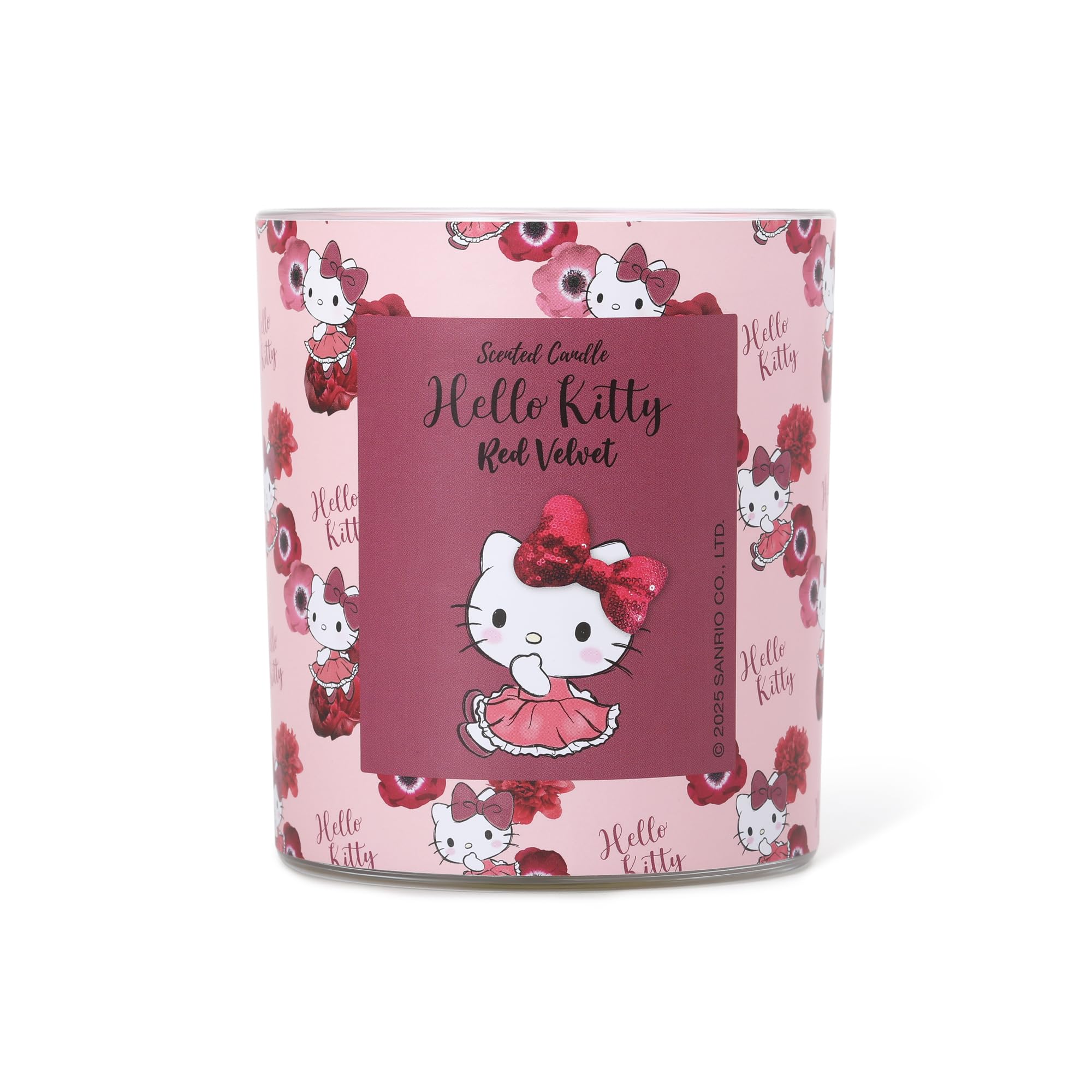 Hello Kitty Red Velvet Scented Candle, 213g, 1-Wick, 35 Hour Burn Time
