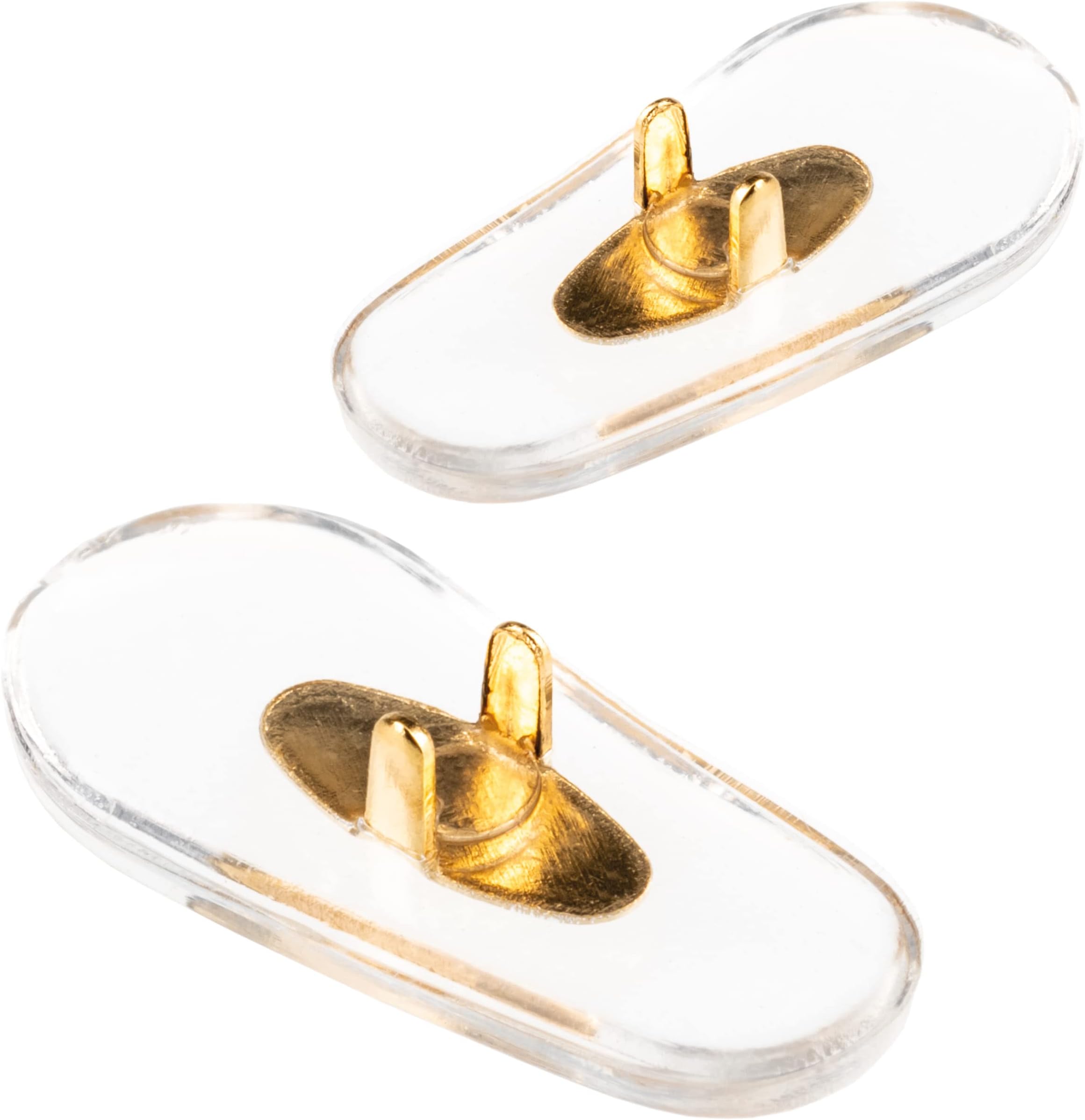 SPORTS WORLD VISIONRB Glasses Nose Pads | Soft PVC Certain RB Aviator Glasses Cushion Pads | 15mm Clip-On Easy Replacement with Gold Finish