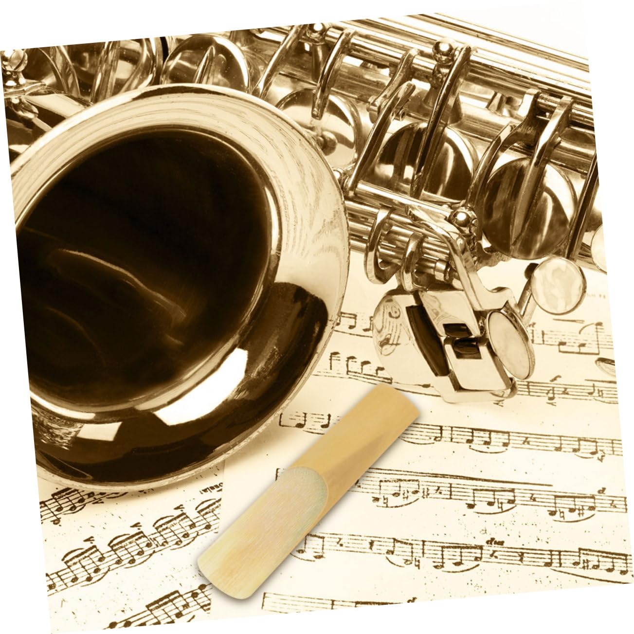 BESTonZON 60 Pz Ancia Per Sassofono Ancia Per Sax Da Sostituire Accessori Per Strumenti Musicali Sostituzione Ance Sassofono Ance Per Tenore, 2,5 Kit Sax Yellow Canna