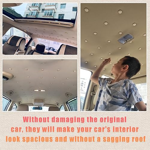 Miniatura 6 de Kewucn Kit de reparación de techo de techo de automóvil, retenedor de remaches a presión para techo de vehículo, con herramienta de instalación,