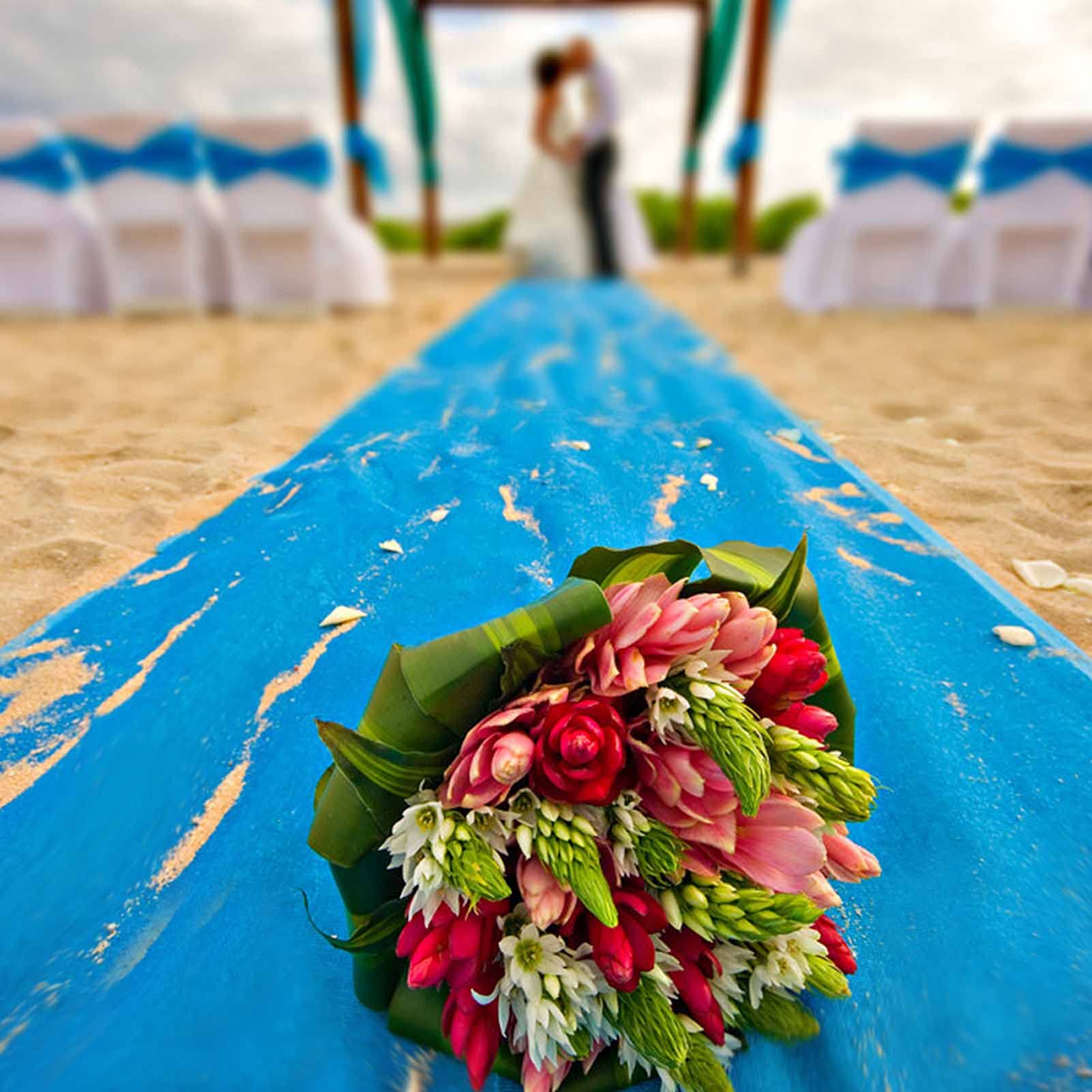 Tapis d'allée pour Mariage Décorations d'allée Bleues pour cérémonie de Mariage Fête de Thanksgiving Accessoires pour l'intérieur et l'extérieur