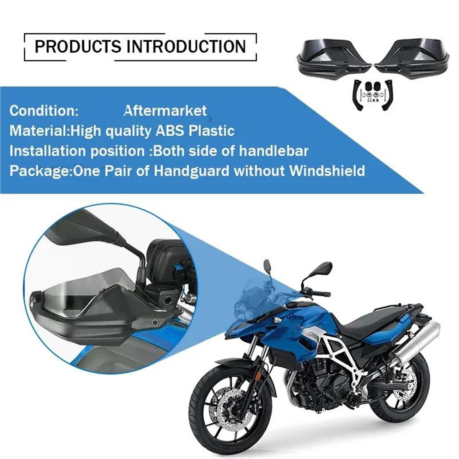 Voor BMW F 700GS 800GS 2013-2018 motorfiets handbescherming schild koppelingshendel remschijfbeschermer (kleur: windscherm groen