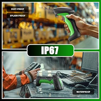 NETUM RD Series 2D QR Industrial Bluetooth Barcode Scanner with Charging Dock (RD-1950)