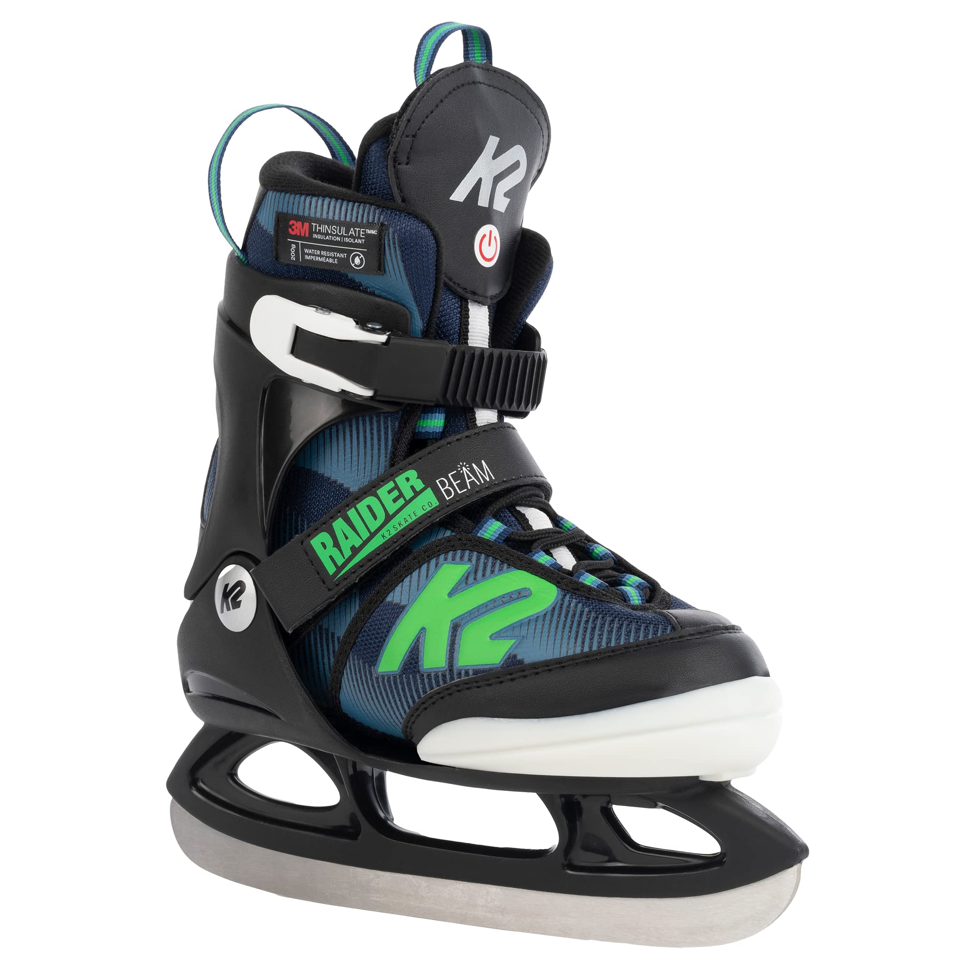 K2 Patines para niño Raider Beam – Blue-Green – 25 F0011, S (UE: 29 – 34 / MP: 160 – 200 / UK: 10 – 1)