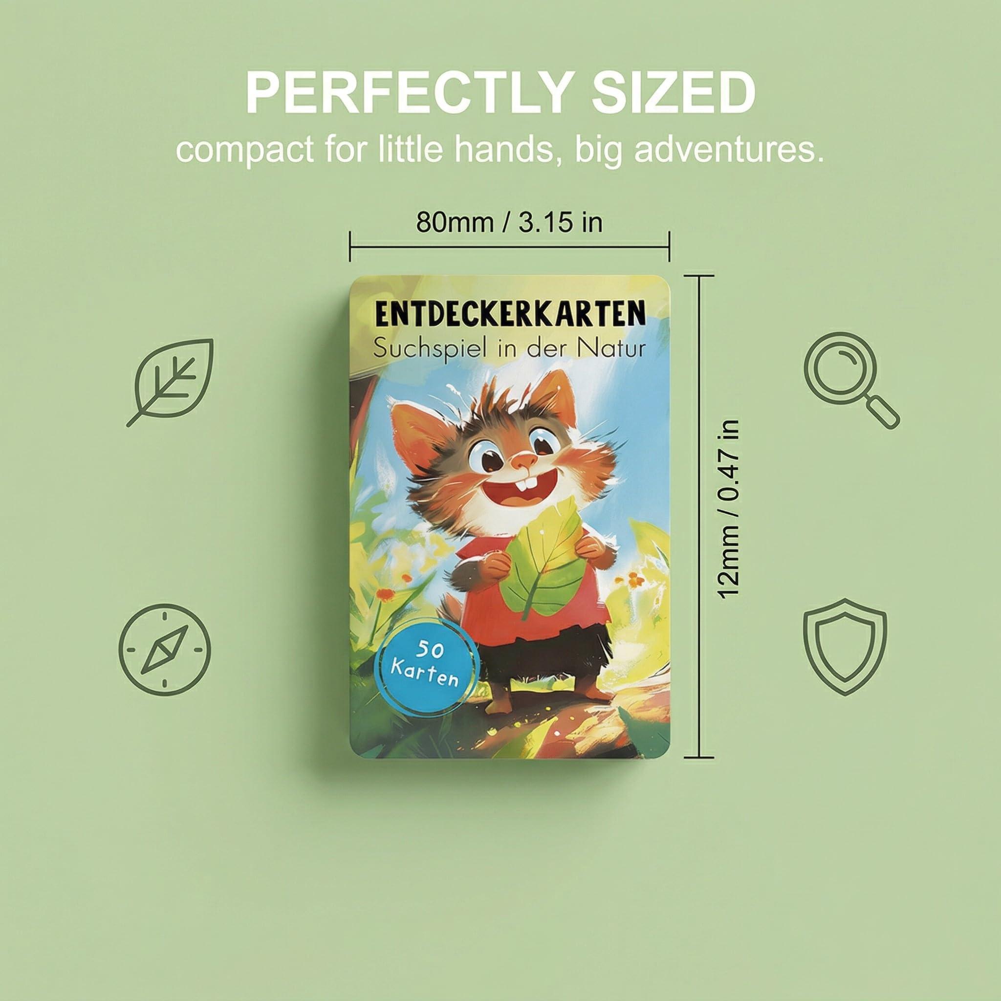 Carta Esplorazione per Bambini, Gioco di Ricerca e Caccia al Tesoro, Ideale per Avventure all'Aperto e Divertimento in Casa, Confezione da 1