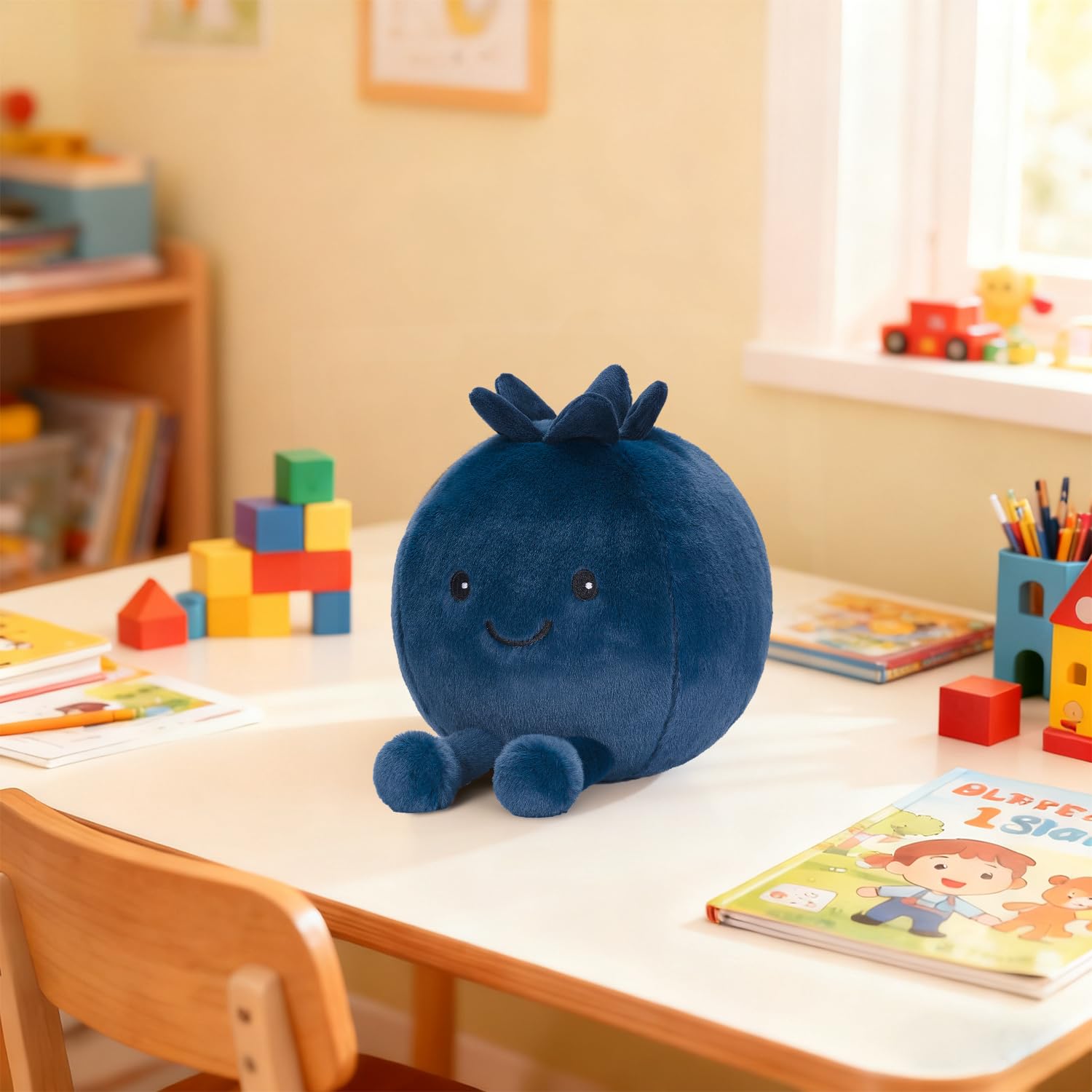 Amazon.co.jp: BEEPEACH 8インチ かわいいブルーベリーぬいぐるみ 脚