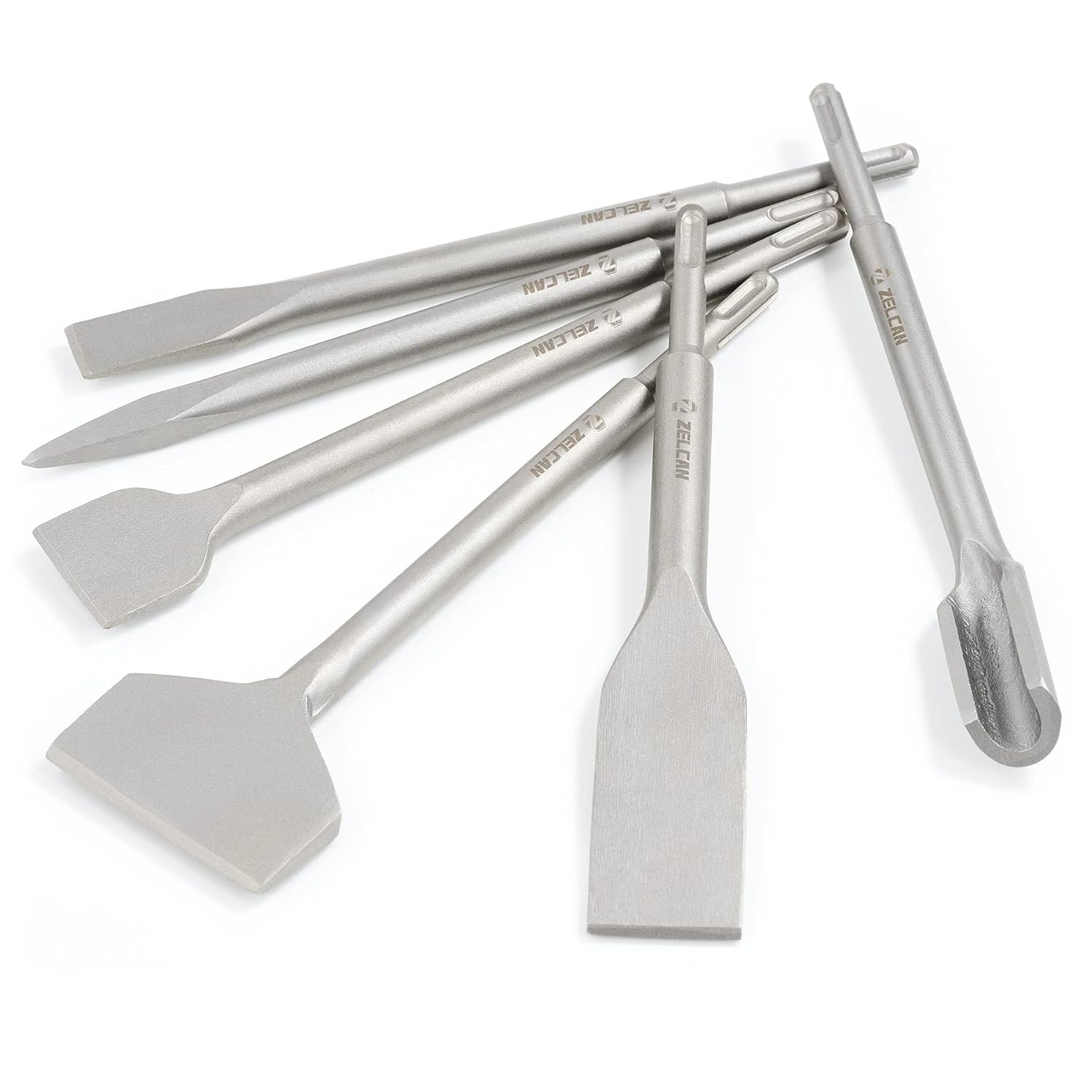 COZ SDS Plus Hammer Drill Chisel Set, Rotary Hammer SDS Bits Set 6pcs