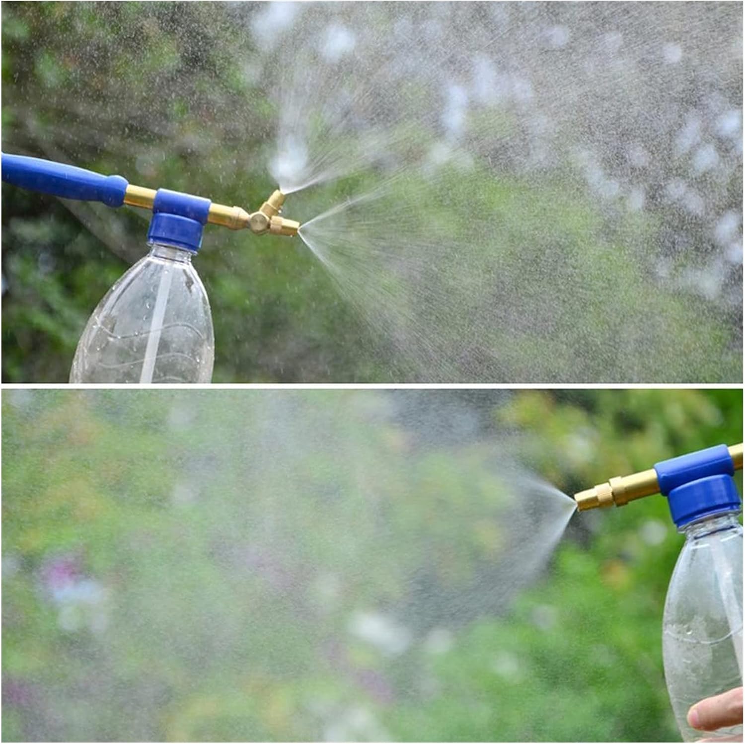 Push-Pull Pressure Pump Sprayer-Garden Manual Brass Nterface Sprinkler Gun Adjustable Water Pressure Atomization Sprayer (Color : Single Spray Head)