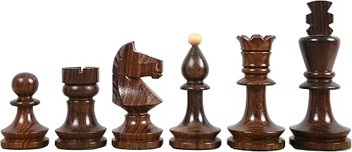 Miniatura 11 de Reproduced Romanian-Hungarian National Tournament Chess Pieces – 3.8" King, Handcrafted in Ebonized & Natural Boxwood – Luxury Staunton Wooden Chess