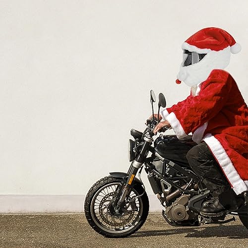 Miniatura 5 de Funda para casco de motocicleta de Papá Noel, cubierta de casco de Navidad, accesorios de decoración para hombres