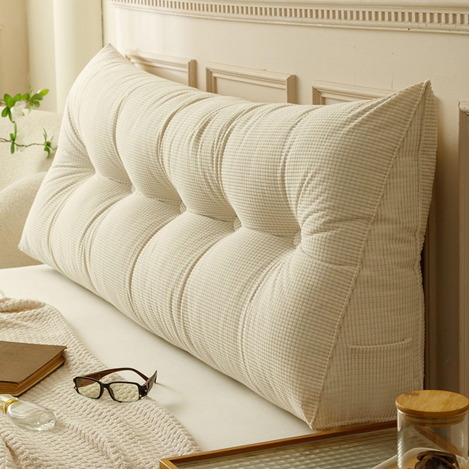 Amazon.com: UUluhao Headboard Wedge Pillows Dorm Twin XL Headboard