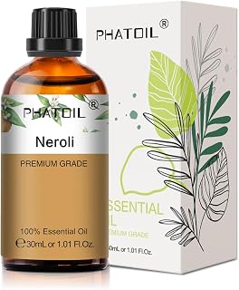Neroli 1.01fl.oz Essential Oil, PHATOIL Pure Aromatherapy Oils for Diffuser, Humidifier, Perfect for DIY Soap, Candle, Bath Bombs Making(30ml)
