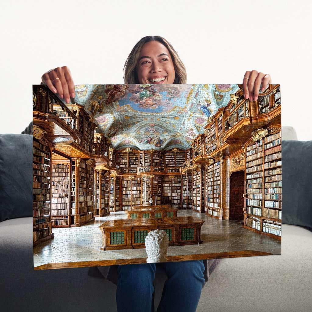 Ravensburger Puzzle 12001440 Library at St. Florian Monastery, Austria 1000 Pieces Puzzle for Adults and Children from 14 Years