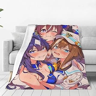 ウマ娘プリティーダービー 毛布 ブランケット 大判 フリーサイズ 暖かい 軽量 ふわふわ 一人用 ソファ ベッド オフィス 膝掛け 洗える 秋冬 ギフト プレゼント おしゃれ 無地40"x30"