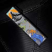 Vista 3 de MotoLoot Llavero para motocicletas, scooters, coches y regalos (Twisties del atardecer), Vibrante