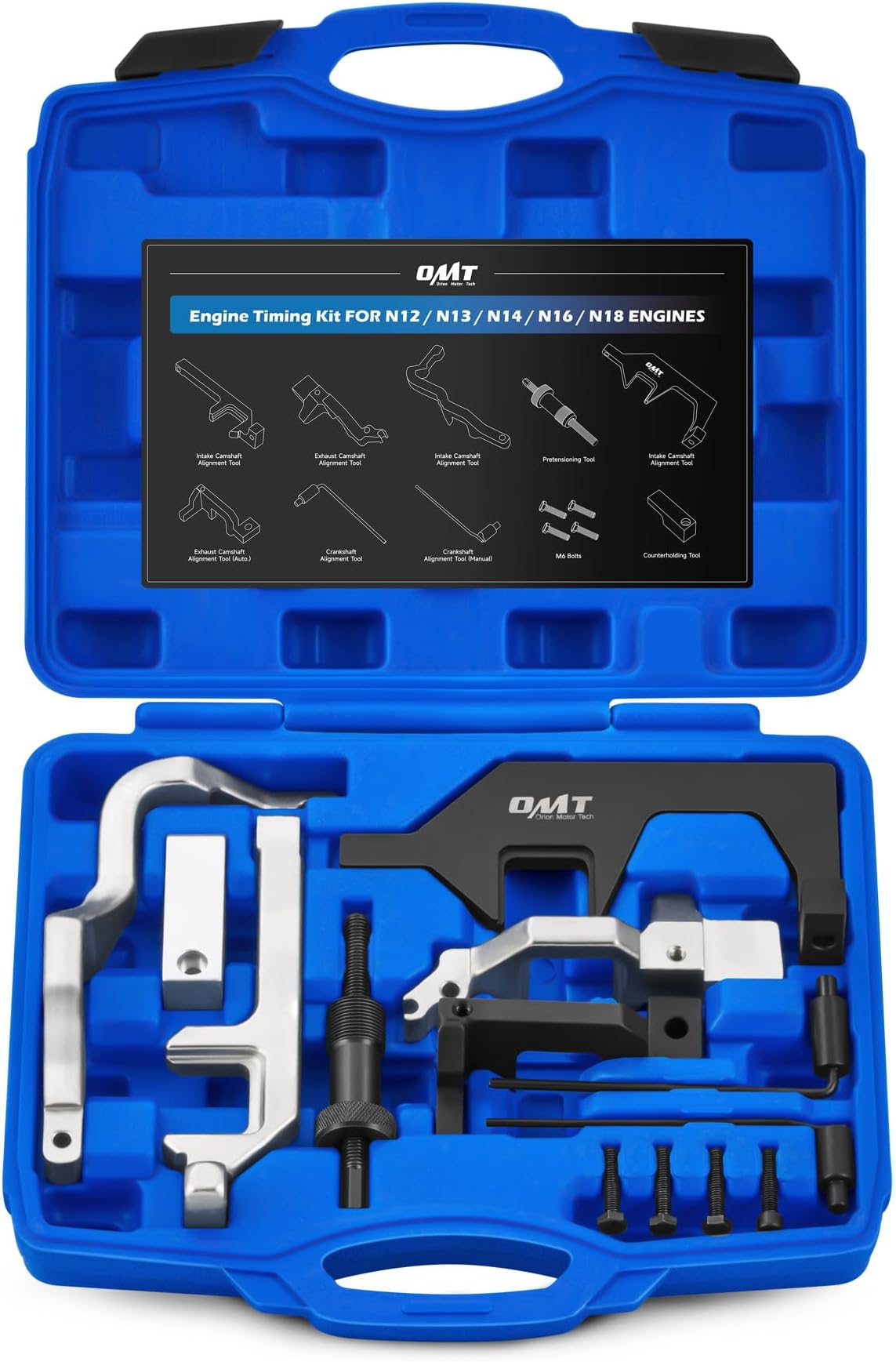 - Orion Motor Tech Camshaft Holding Tool Kit Compatible with BMW Mini Cooper Clubman N12 N13 N14 N16 N18 EP3 EP6 1.4L 1.6L Engines Timing Tool Kit