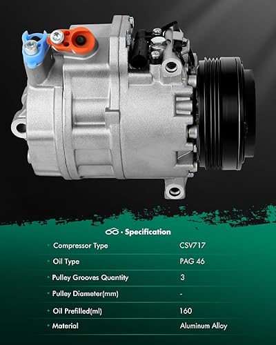 Miniatura 1778 de SCITOO CO 10739C - Compresor de CA compatible con Honda Element 2.4L 2003 2004 2005 2006 2007 2008 2009 2010 2011