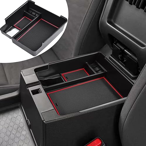 Miniatura 3 de TACORBO - Organizador de consola central compatible con Nissan Frontier 2022-2023, reposabrazos de camioneta, caja de almacenamiento secundaria,
