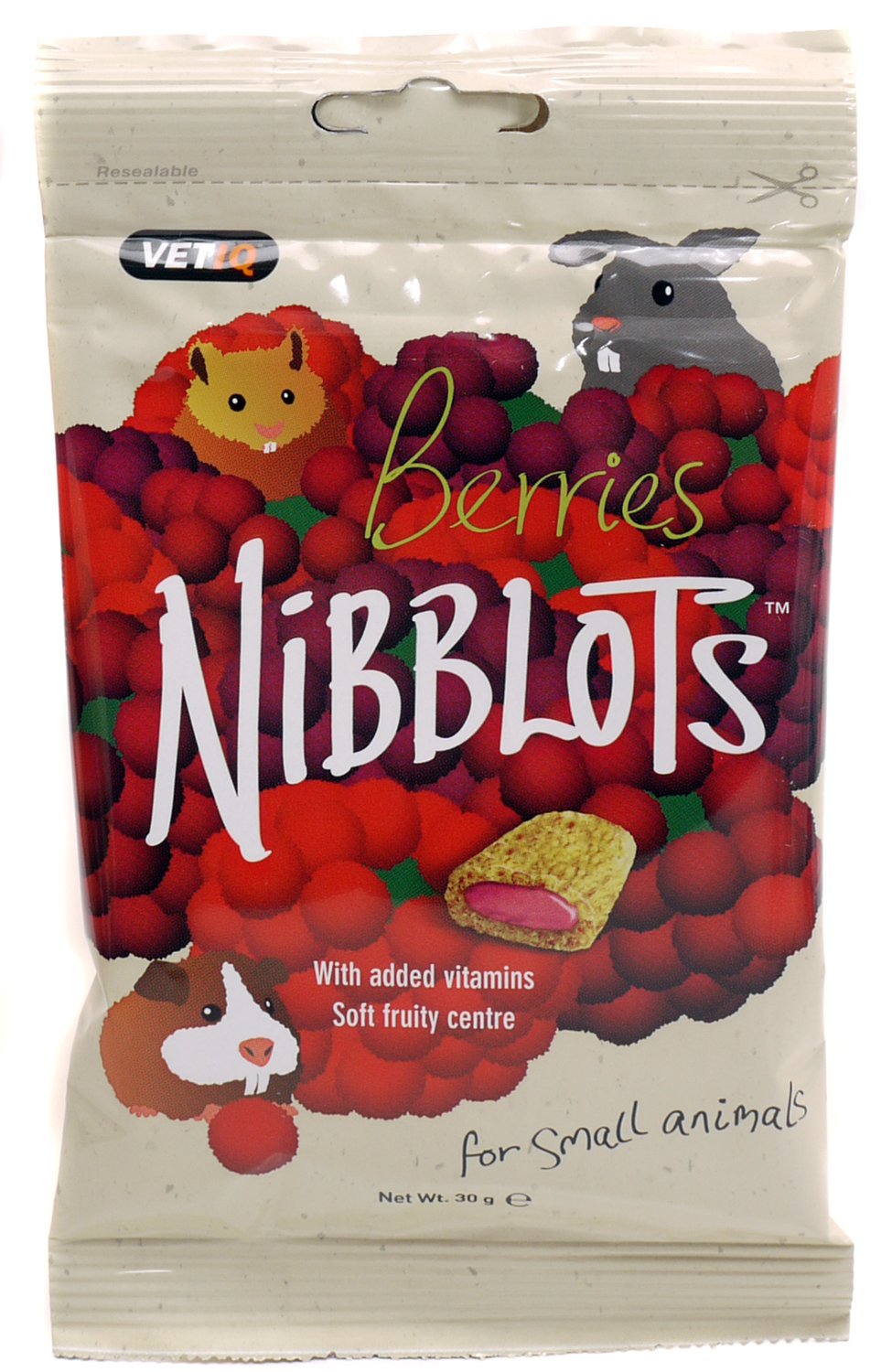 Vet Iq Small Animal Nibblots Berries 30g (Pack of 8)