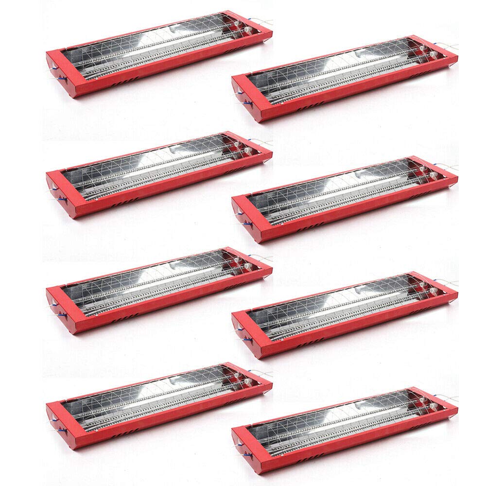 LOYALHEARTDY 8 Pcs Infrared Curing Lamp Infrared Paint Curing Light 110V 2000W Halogen Infrared Lamp Heating Light Spray Baking Booth Heater for
