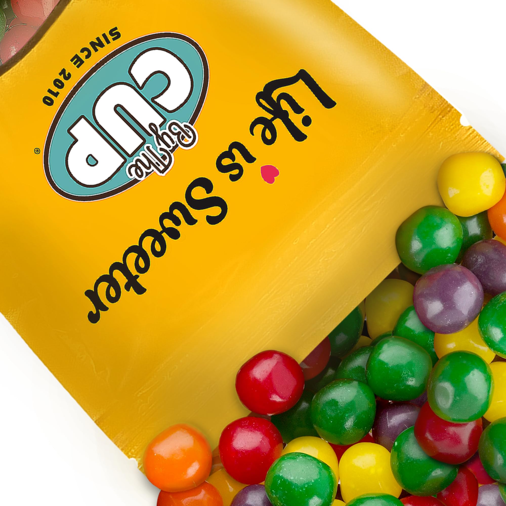 By The Cup Assorted Fruit Sours Chewy Candy, 1 lb Bulk Bag