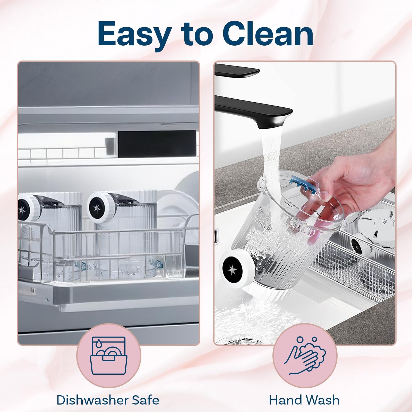 Lot de 2 Pots a Glace 480 ML pour Ninja Creami Swirl Série NC700 par MMOBIEL – Récipients avec Couvercles Gris pour Ninja Swirl by CREAMi Machines à Glacée & à Service Doux – Passe au Lave-Vaisselle