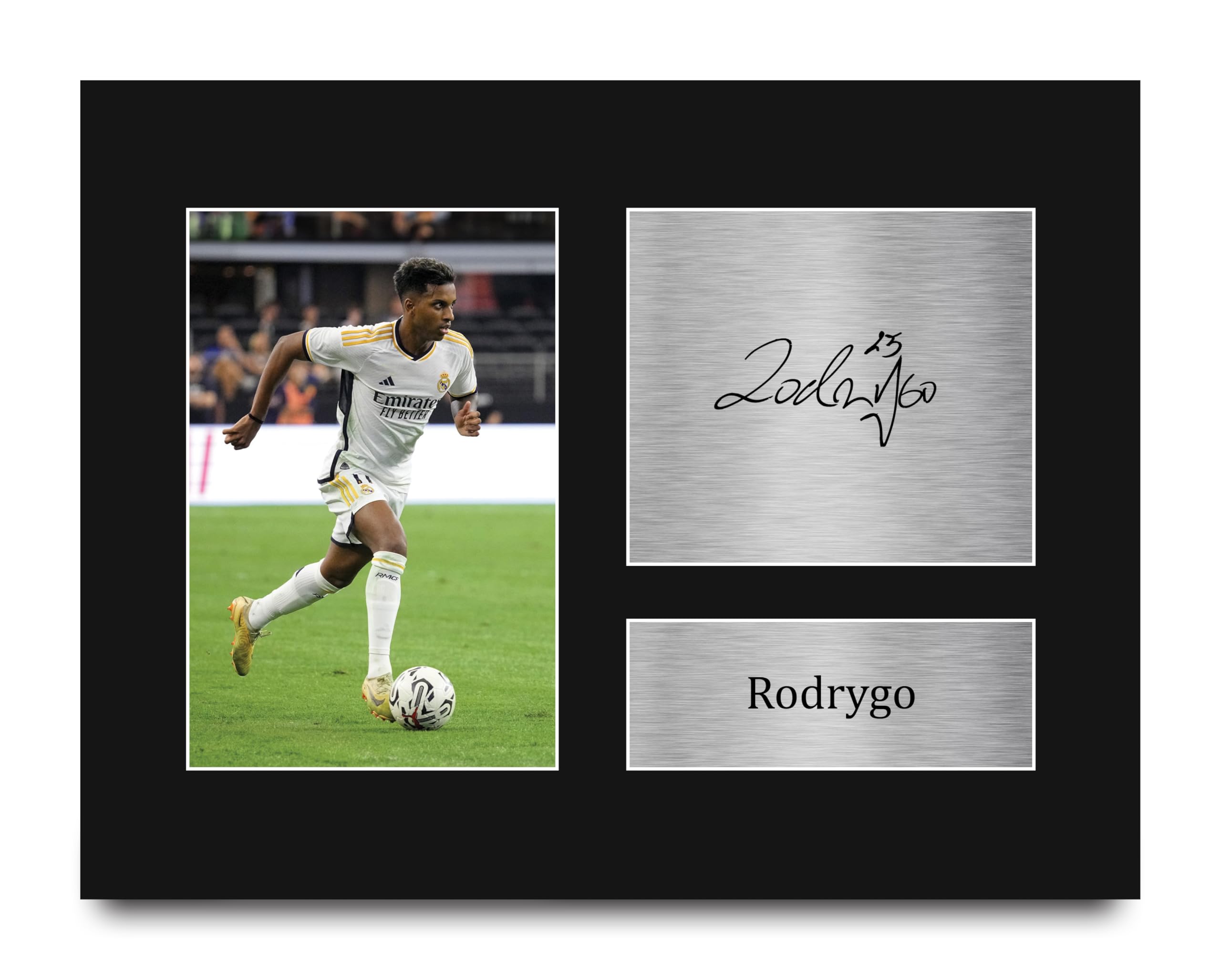HWC Trading Rodrygo Real Madrid Gifts Printed Signed Autograph Picture for Soccer Fans and Supporters - US Letter Size