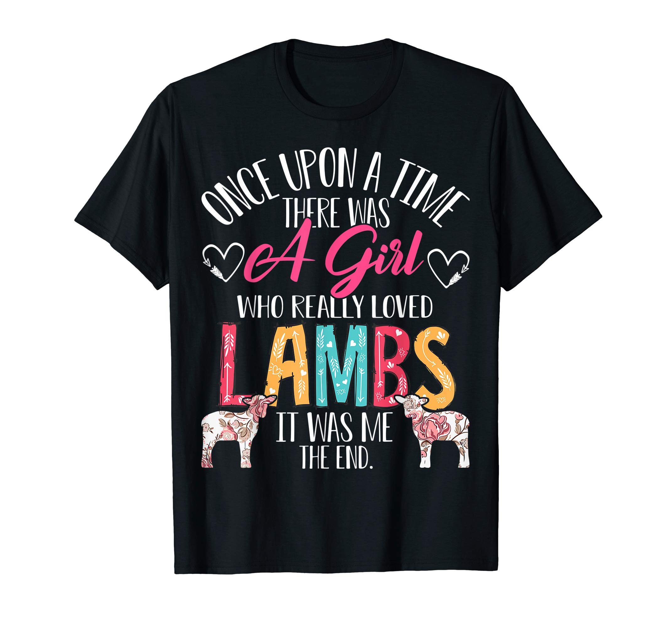 Funny Animal Lover Girl Gifts ShirtThere Was A Girl Who Really Loved Lambs Sheep Lover Gifts T-Shirt