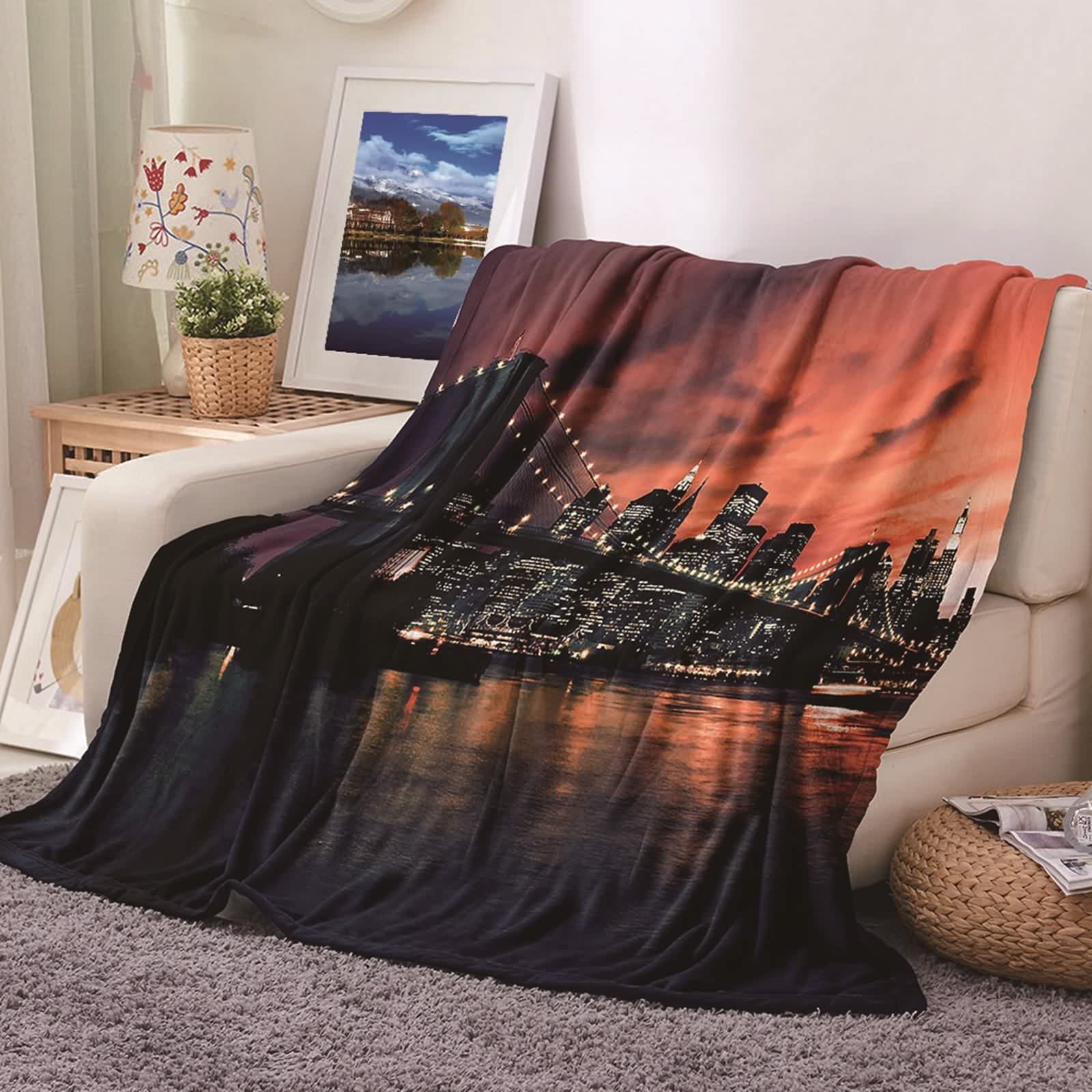 Couverture lit et canapé KnSam pour des soirées d'hiver cocooning