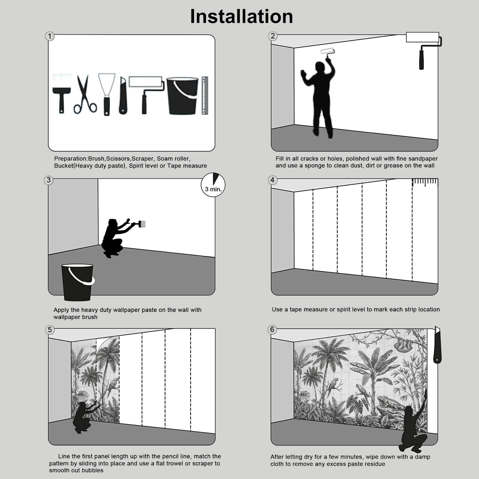 Carta Da Parati Pappagallo Dalle Foglie Di Palma Linee Tropicali Carta Da Parati Fotomurali Poster Murale Soggiorno Camera Letto Minimalista Tv Sfondo, 250X170Cm