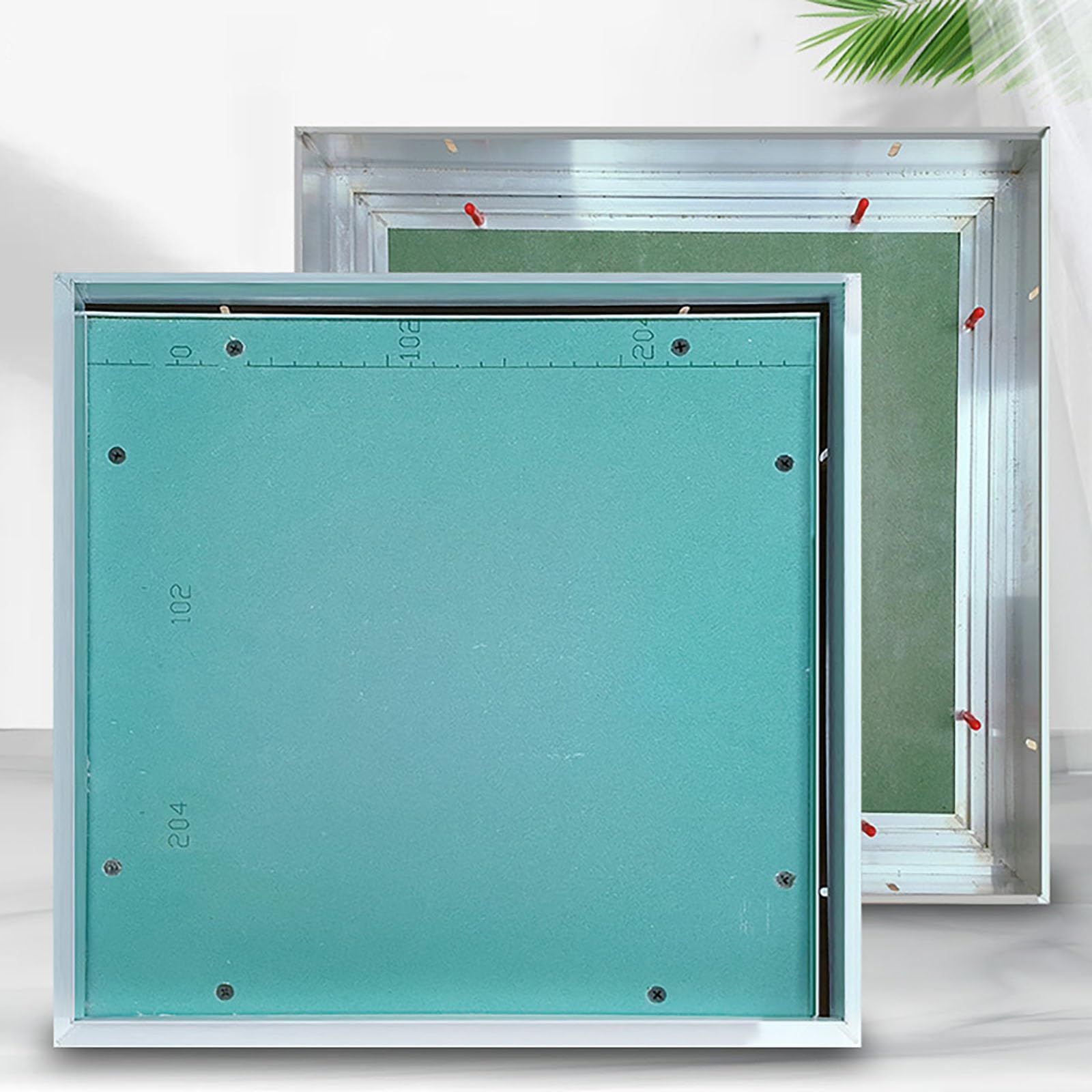 Sin obras complejas: panel de acceso al techo de 30 x 30 cm para fontanería y electricidad
