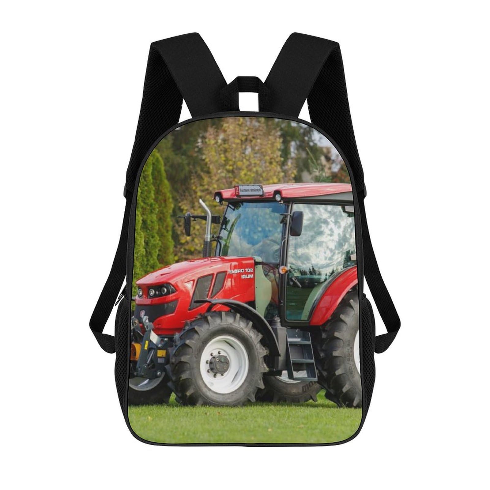 TNFHSOFT Tractor Kids Backpack Girls 3D School Bags, Children'S Rucksack Toddler Schoolbag, Ergonomic Casual Daypacks Fashion Bookbag Bag 17inch