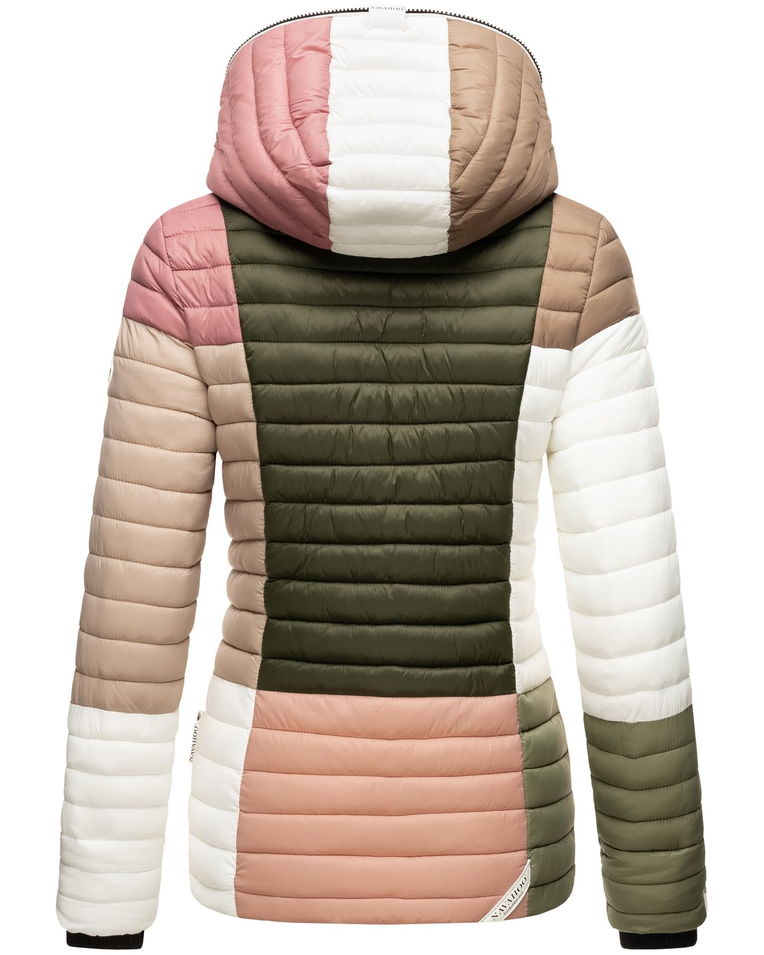 Navahoo Veste matelassée pour femme - Veste demi-saison matelassée Colour Blocking B841