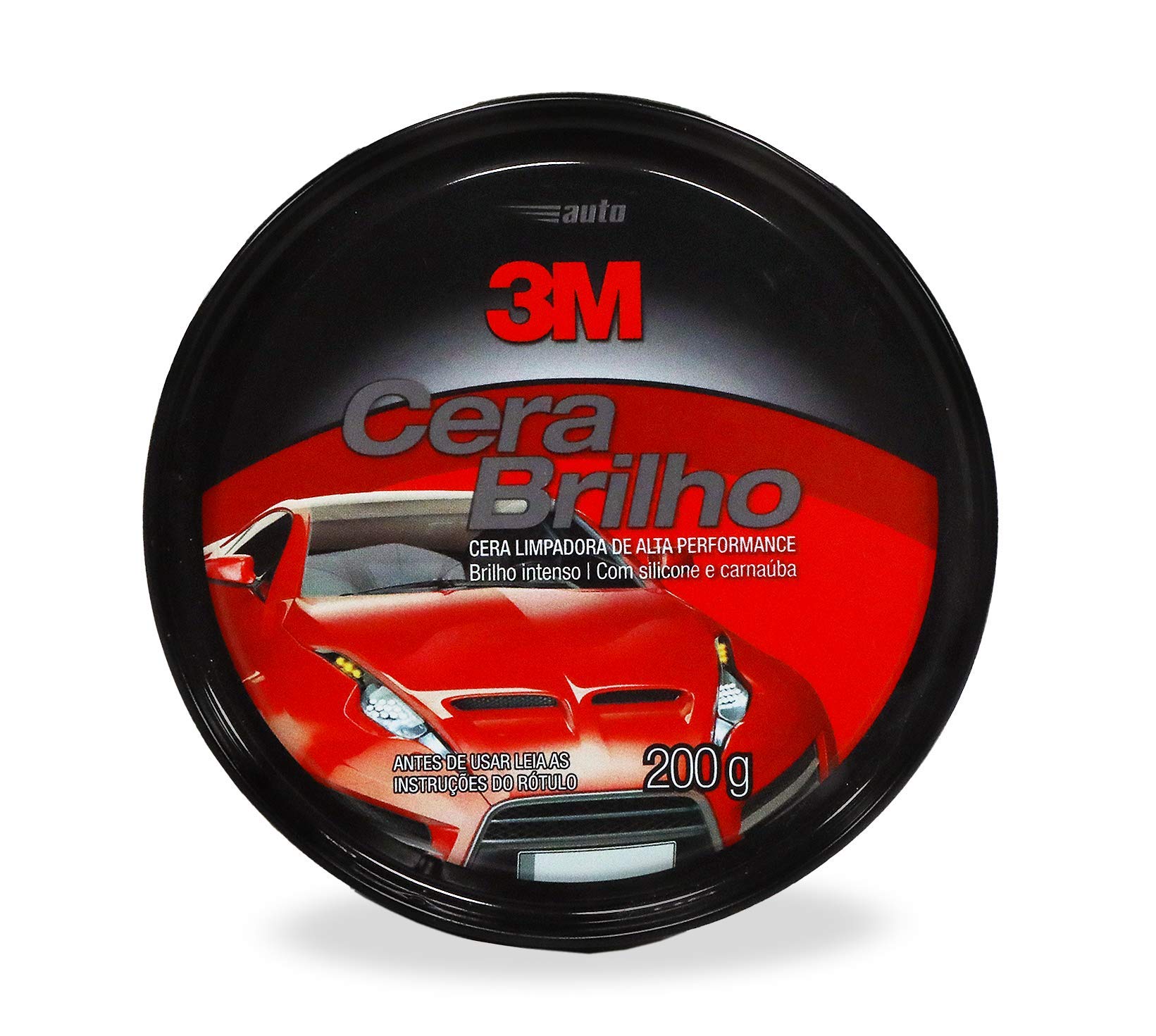 3M Auto, Cera Brilho Intenso, com Silicone e Carnaúba, Alta Performance