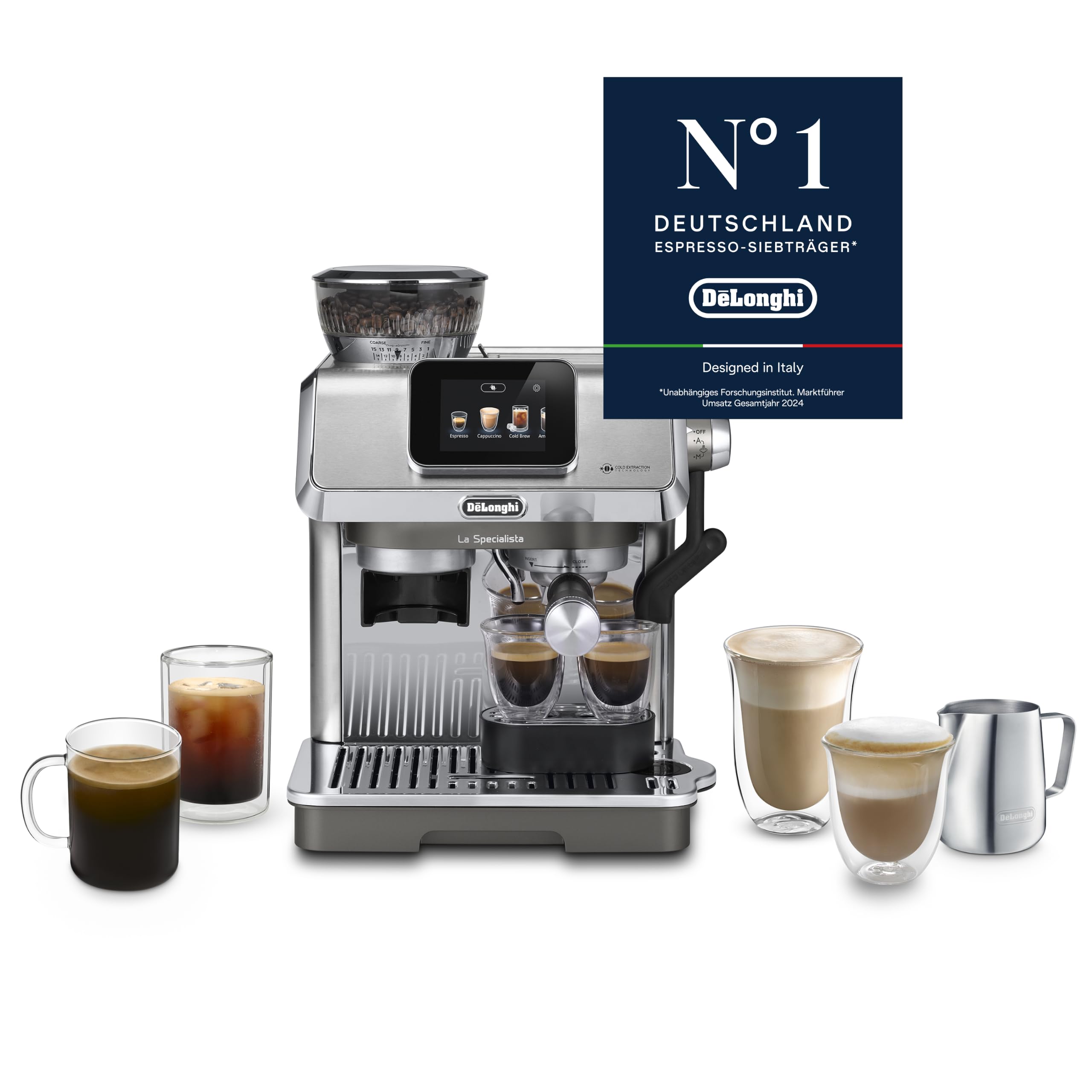 De'Longhi La Specialista Touch - Espressomaschine 10 Getränke Metall