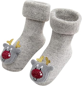 XIATANG Baby,Shoes,Baby Girls,First Walking Shoes 3D Baby Slippers Christmas Socks Cartoon Anti-Slip Boys Girls Animal Baby Shoes Children Shoes for Girls 0-3 Years