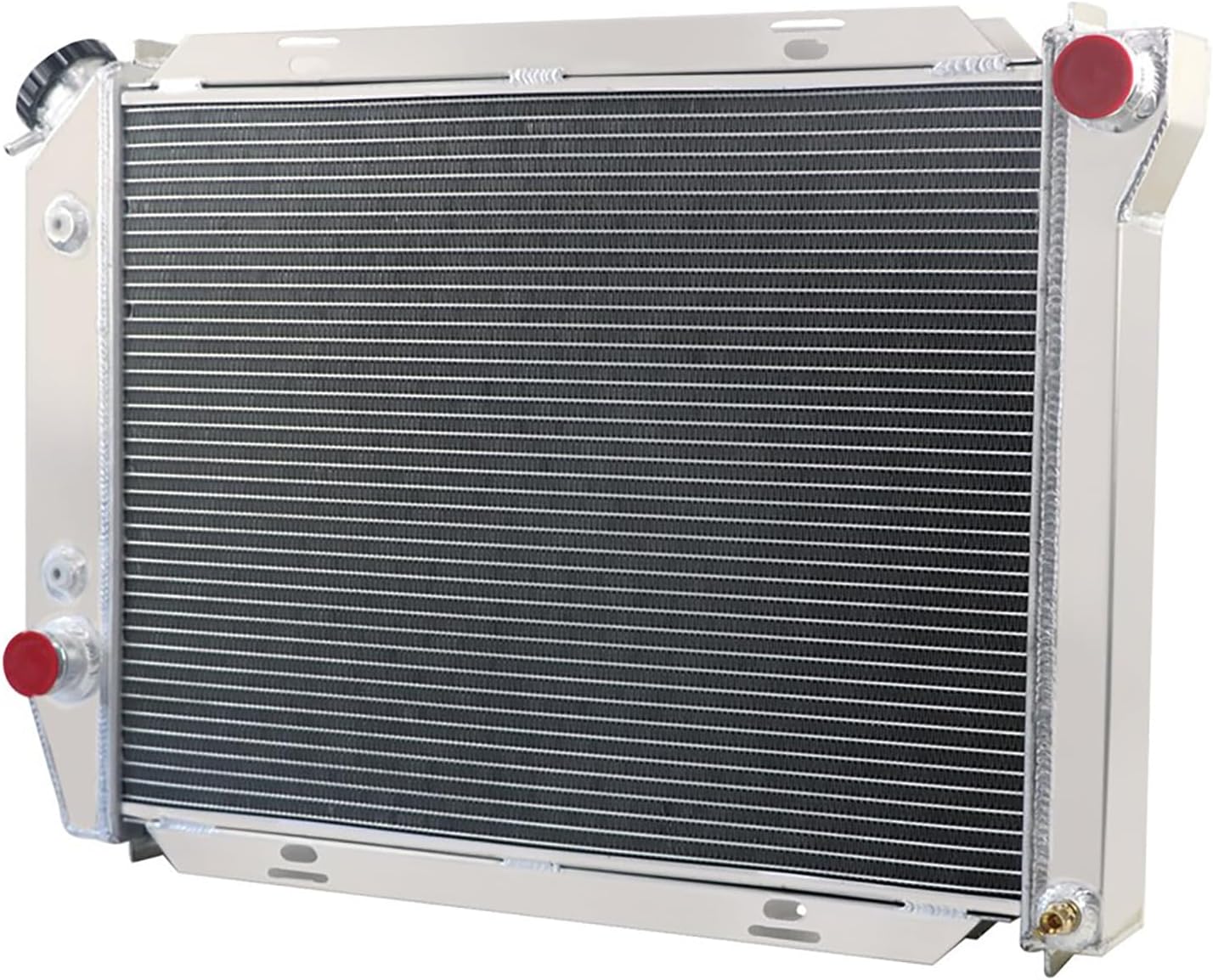 4 Row Aluminum Radiator Shroud Fan Relay for 1967 1968 Ford Galaxie LTD Thunderbird Country Sedan Mercury Colony Park Marquis V8 Engines
