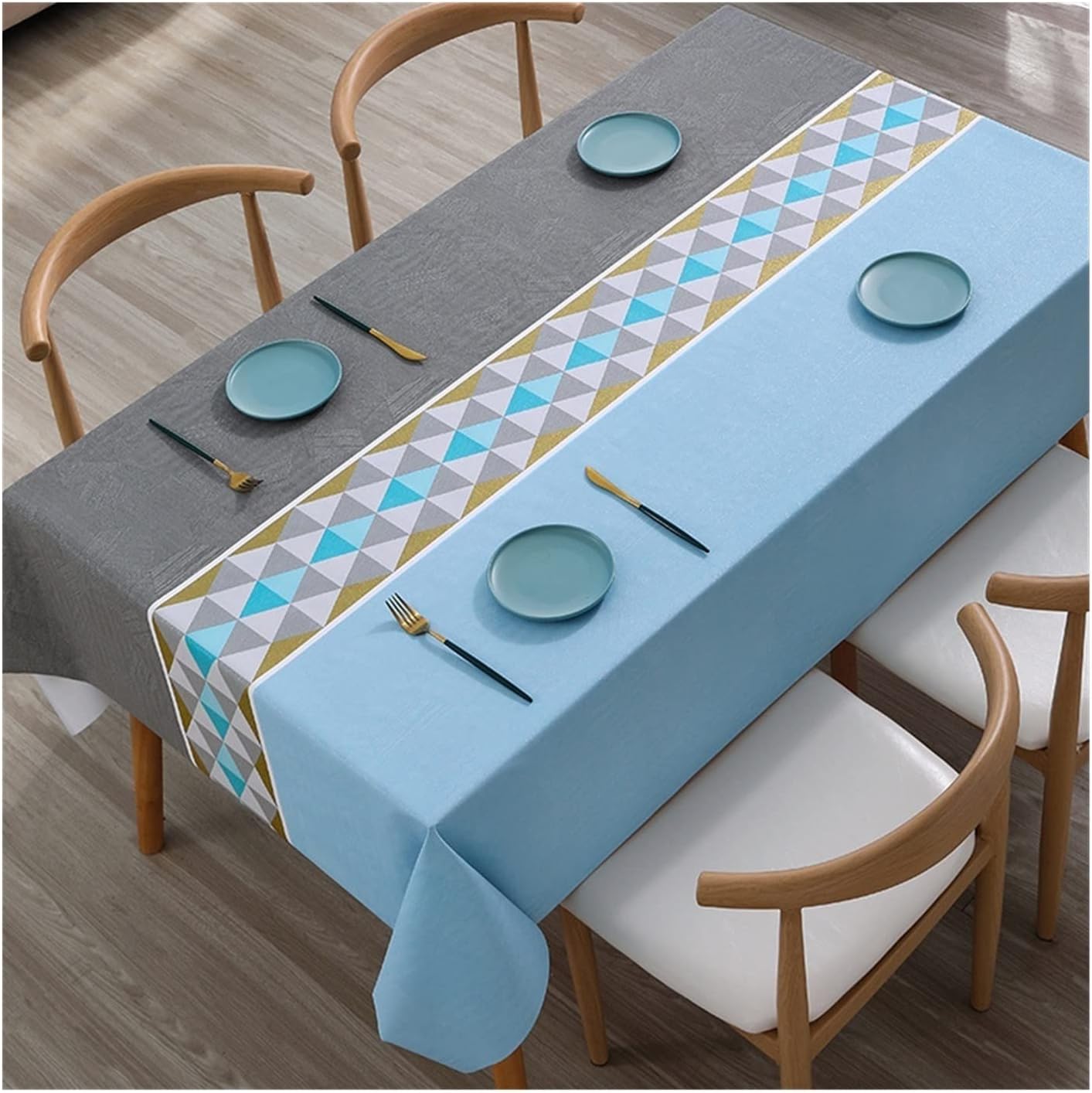 Soft Striped Tablecloth Suitable for Home Kitchen Banquet Table Cover Wedding Decoration Placemat (Color : 12 Specification : 140x140cm) (12 100x160cm)
