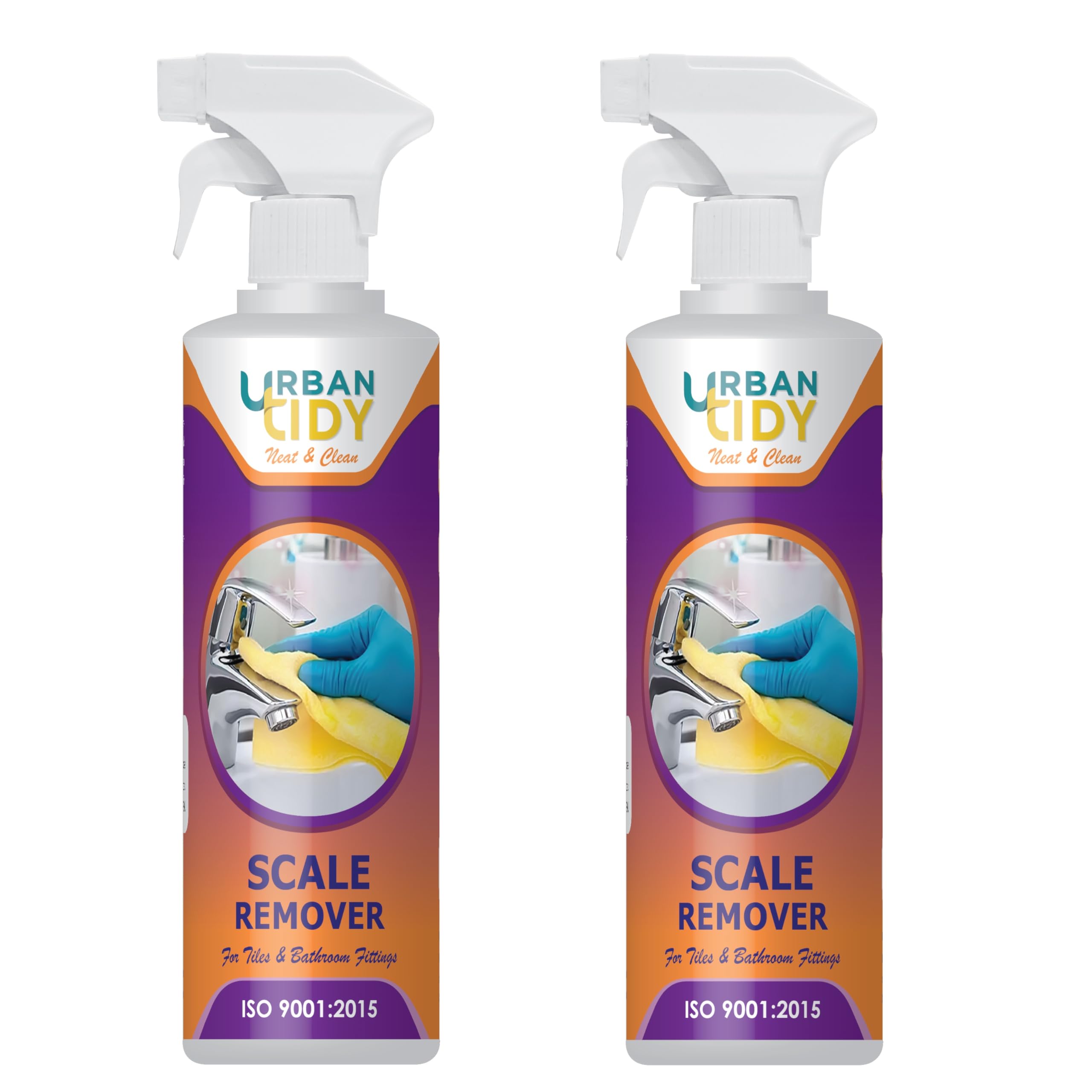 Urban tidy Scale Remover/Stain remover/Tap Cleaner/Bathroom Tiles Cleaner/Fittings Cleaner/Stainless Steel Cleaner/Shower Cleaner 500ML (Pack of 2) (B0DB649L6C) Amazon Price History, Amazon Price Tracker