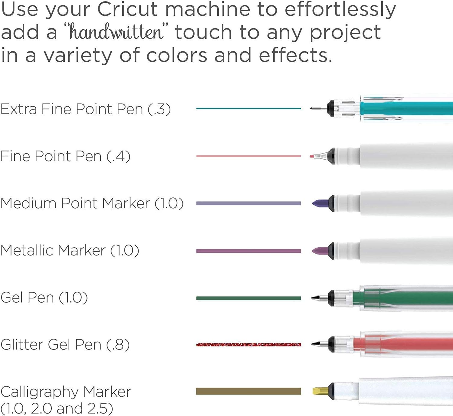 Cricut Gold Multi Pen Set, Black (5 ct)