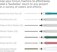 Vista 2 de Cricut Gold Multi Pen Set, Black (5 ct)