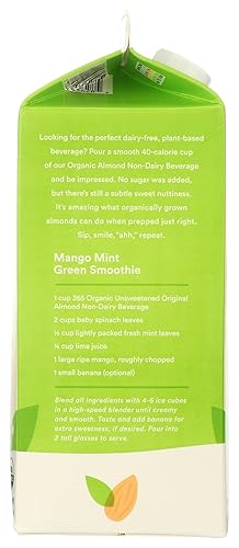 Miniatura 14 de 365 by Whole Foods Market, Leche orgánica de almendras de vainilla sin azúcar, 32 onzas líquidas