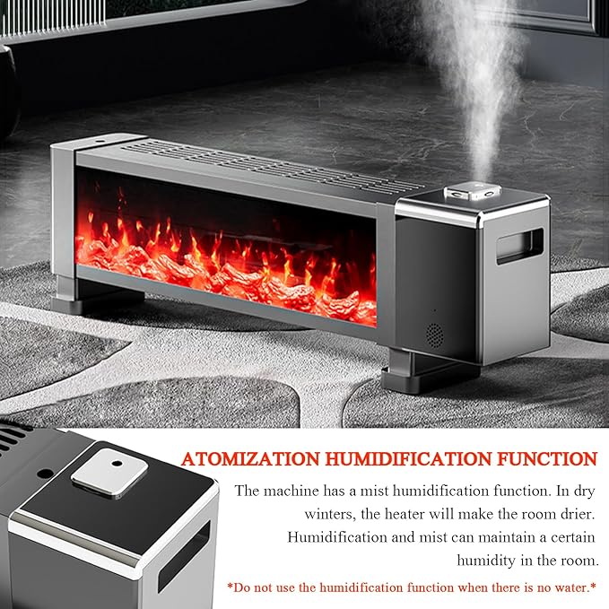 Calefactor Eléctrico de Panel 2000W con Humidificador y Temporizador miniatura 6