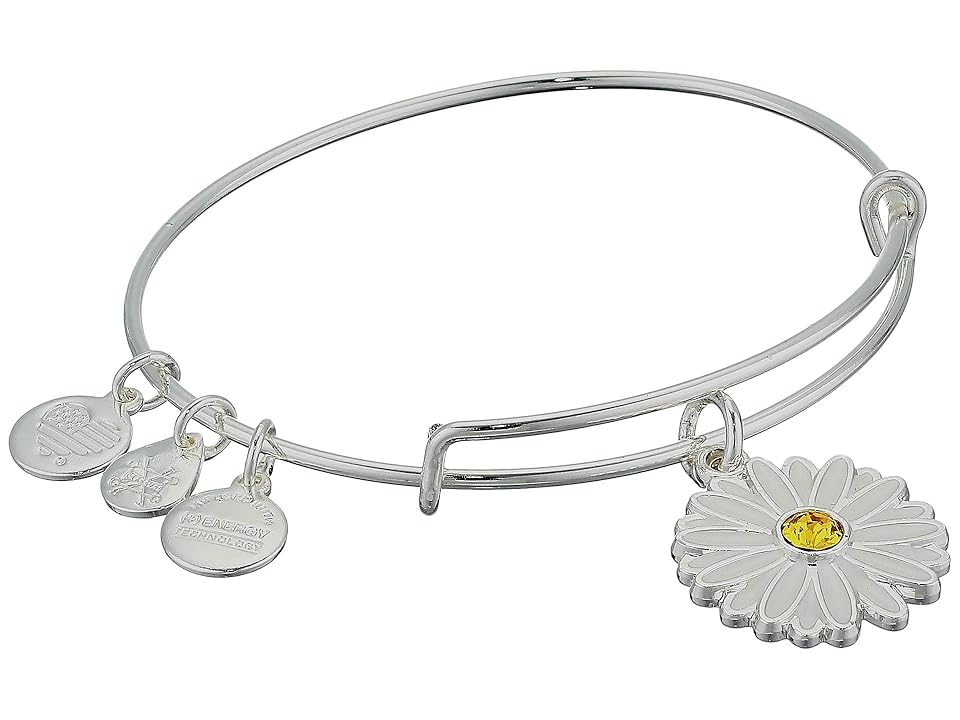 

Alex and Ani International Exclusive, Daisy Bracelet (Shiny Silver) Bracelet, Metallic
