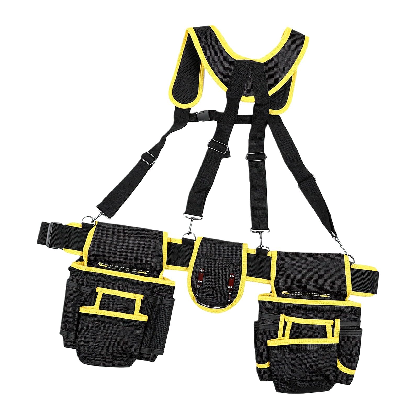 Naroote Ceinture à Outils Lourde avec Bretelles & Multiples Poches