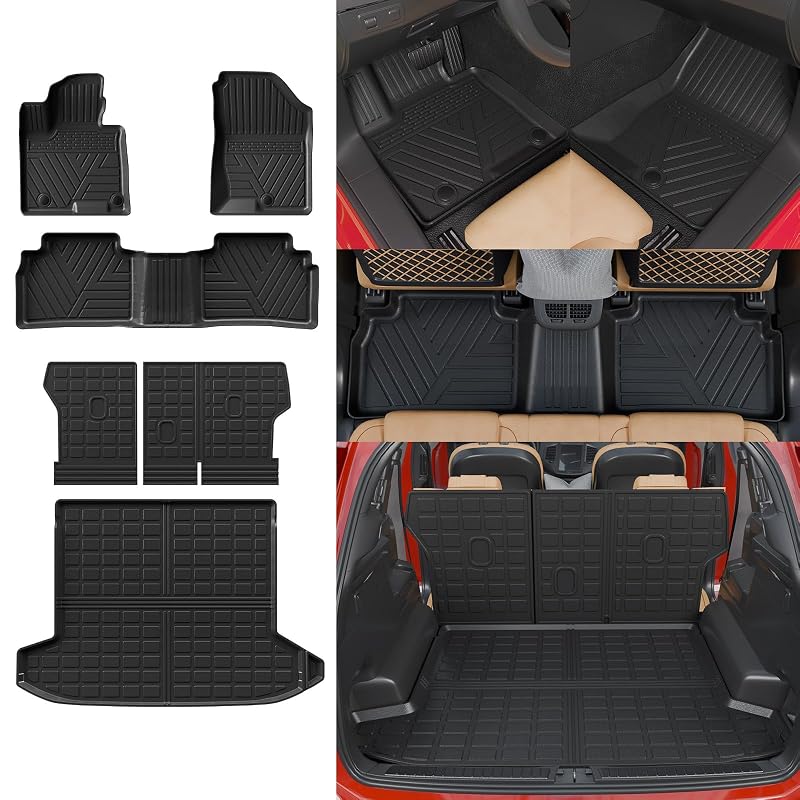 Kit de tapetes automotivos em TPE para Hyundai Tucson 2022 a 2026, assoalho, porta-malas e encosto do banco, Thinzyou