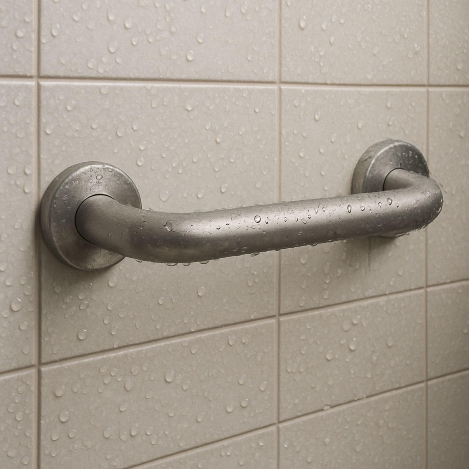 Haltegriff für Senioren EDELSTAHL rostfrei Ø30mm gebürstet 400mm Badewannengriff Wandgriff Duschgriff Handgriff Aufstehhilfe