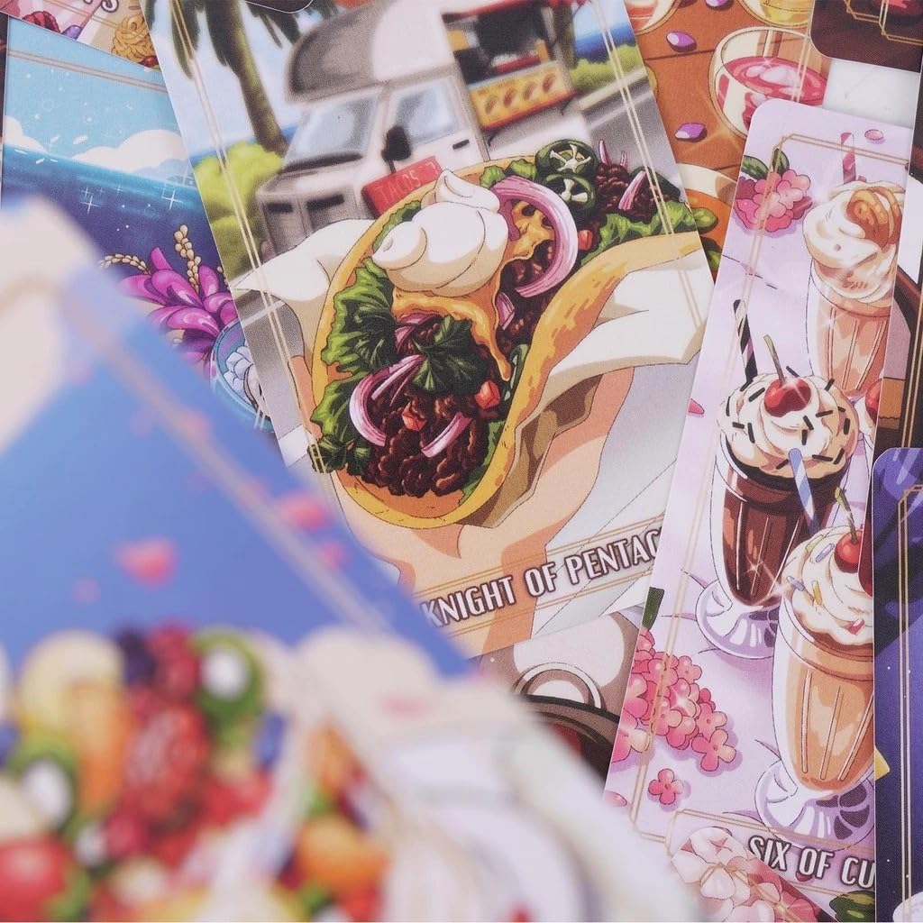 Amazon.com: Gourmet-Themed 78-Card Tarot Deck – Illustrated Food