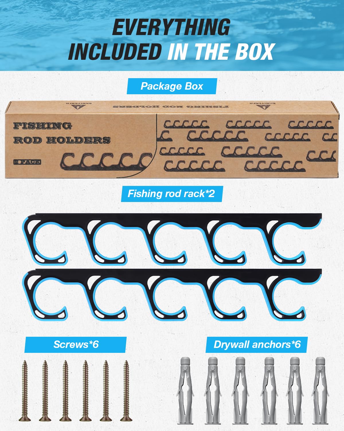 Fishing Rod Rack - Wall & Ceiling Mount -5