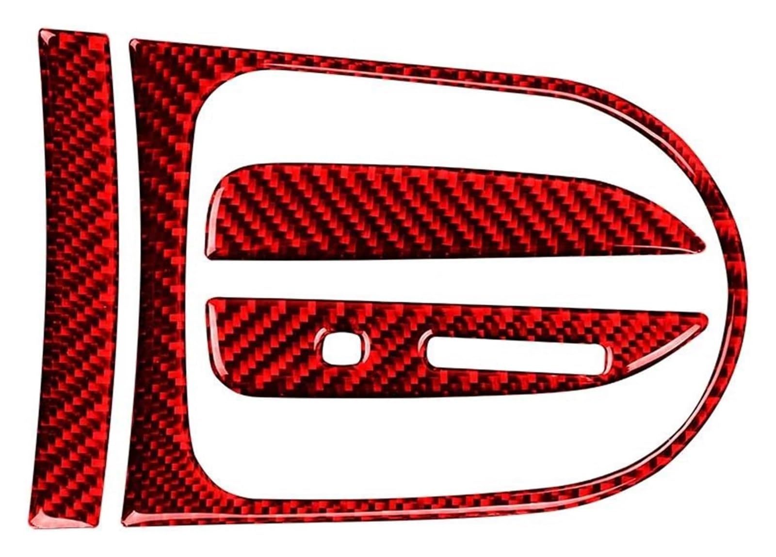 Center Console Trim for Mustang GT 2015-2021 Car Gear Shift Box Panel Cover Trim Frame Decorative Kit Sticker(Color 6,LHD)